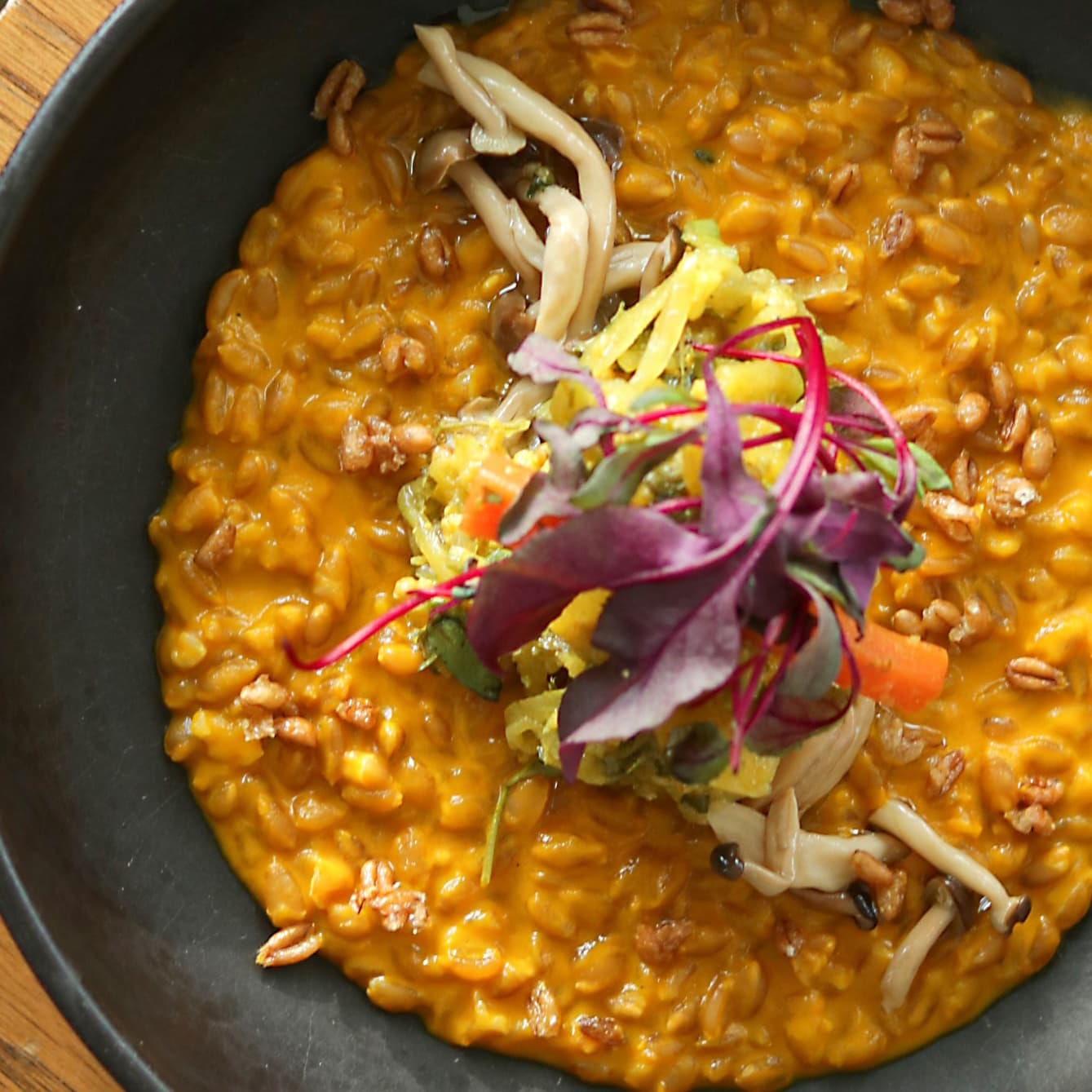 Farro et champignon grillé