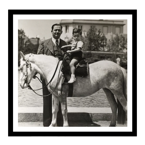 Deux Robertos Echeverria sur un cheval anonyme en 1942...